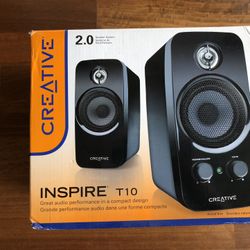 99% NEW Creative Inspire T10 2.0 Speaker Holiday Gift