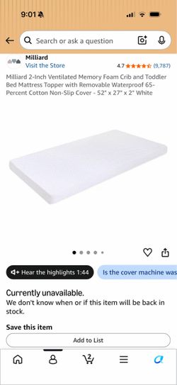 Baby memory foam