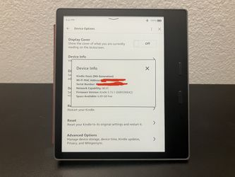 Kindle Oasis 9th Gen 8GB Graphite