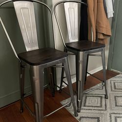 Metal Barstool Chairs (Used)