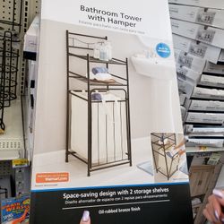 Bathroom Tower With Hamper
