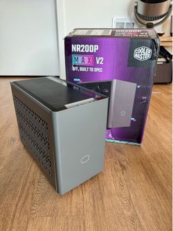 Cooler Master NR200P MAX V2 Mini-ITX PC Case Bundle w/ Liquid Cooler & PSU