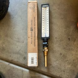 Trerice BX(contact info removed) Adjustable Angle Industrial Thermometer, 9" case, 3.5" Alum Stem Blue Spirit Fill
