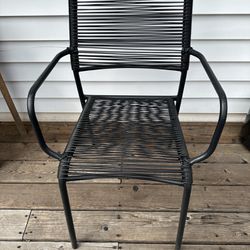 Black Patio Chairs - 16 Chairs 