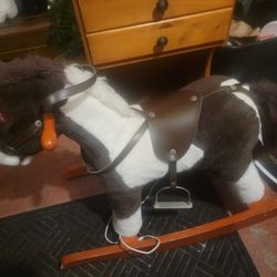 Vintage Antique Rocking Horse W/ Sounds