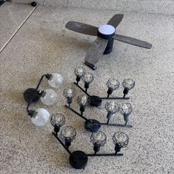 4 Lights And Ceiling Fan