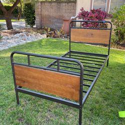 Bed Frame Twin Metal Wood