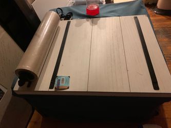 Whitewashed Wood Plank Table Top Panel