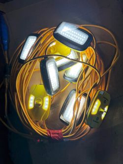 10 LED String Lights On 100ft Extension Cord