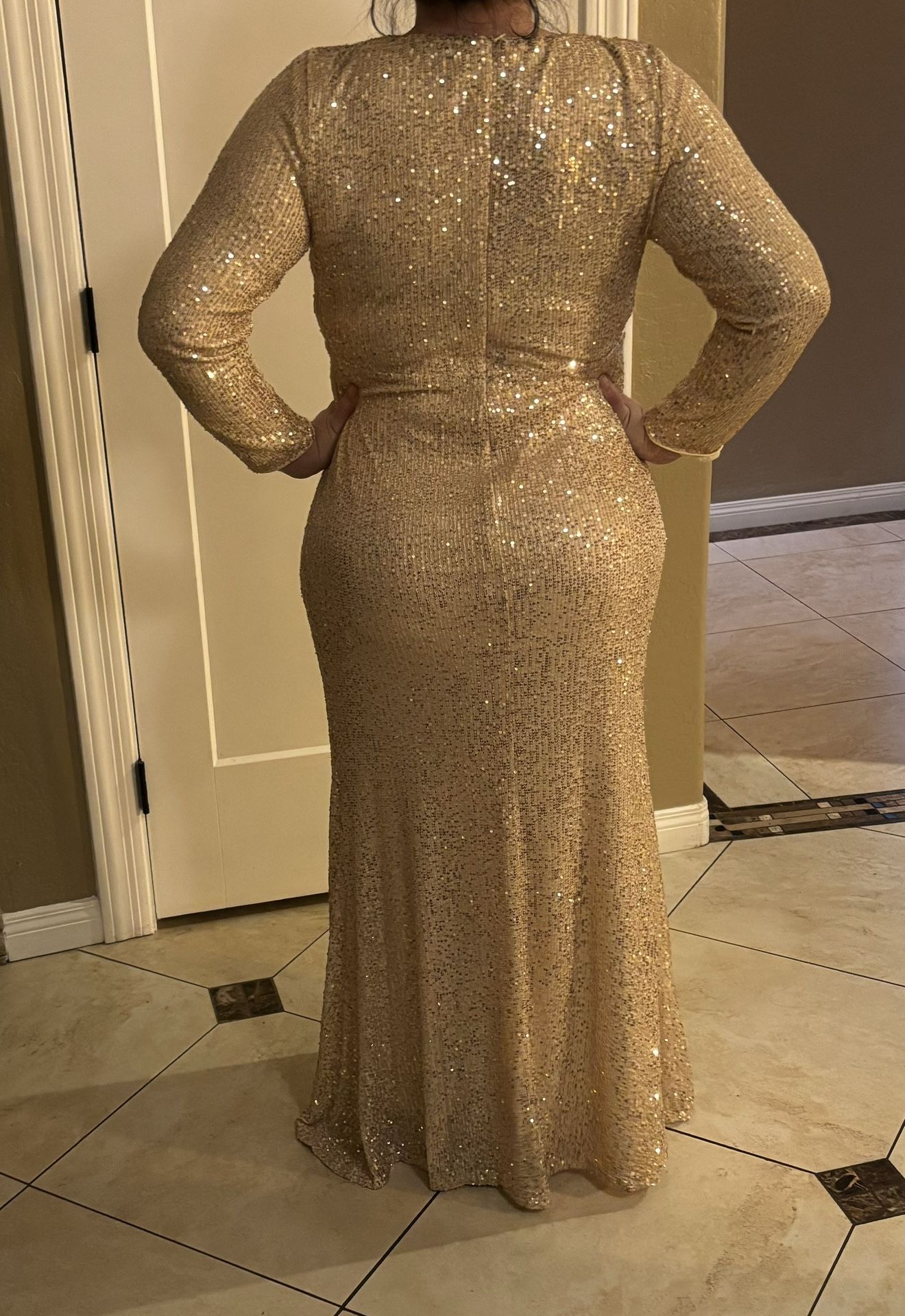 Gold Dress 1XL