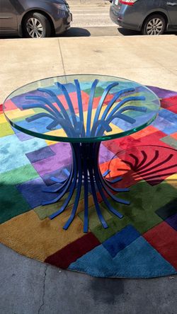 Mid Century solid iron side table