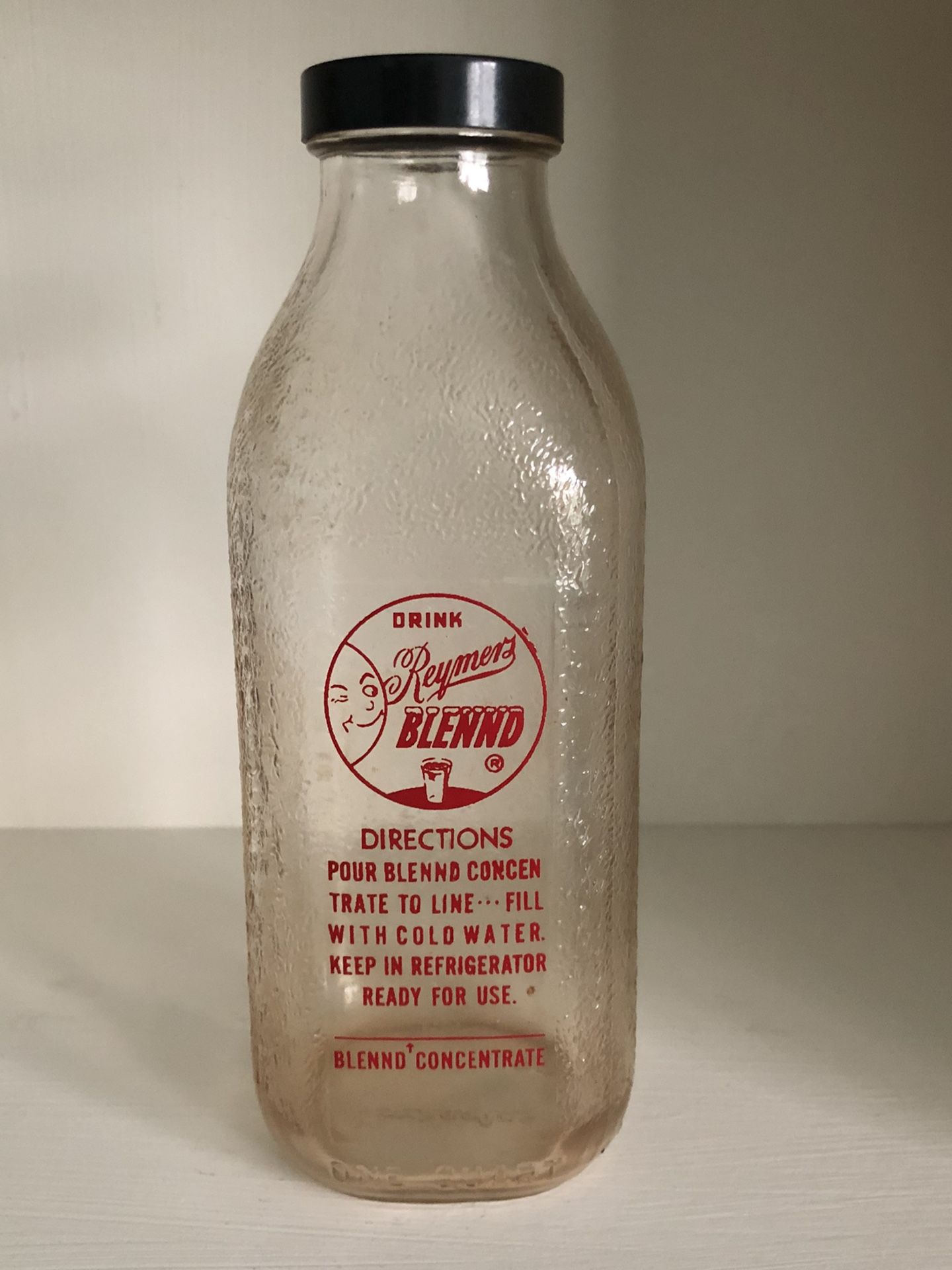 Vintage (1951) Reymer’s Lemon Blend Glass Bottle