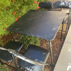 Table and 4 Chairs