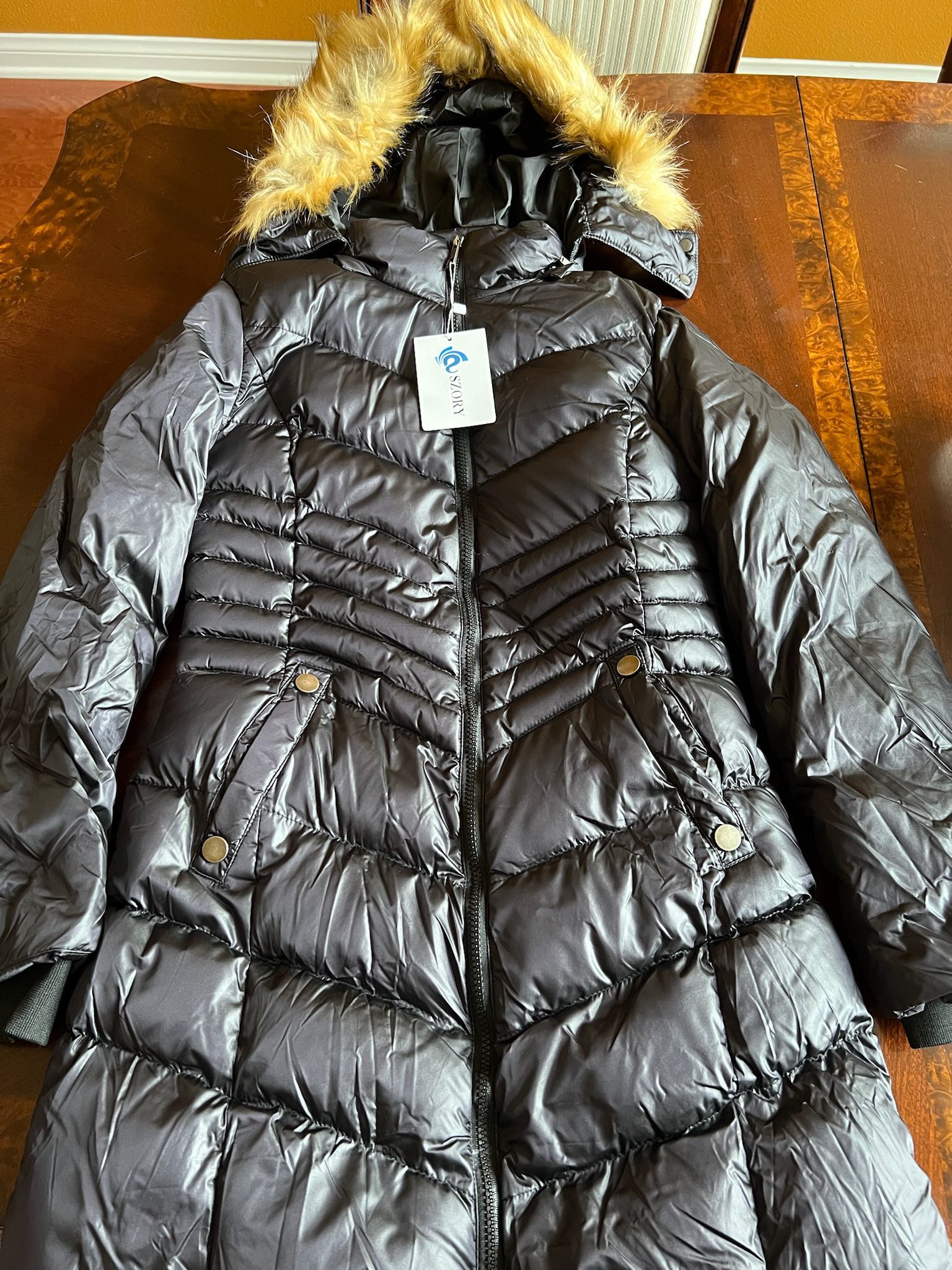 Women's Down Jacket Winter Long Puffer Parka Coat