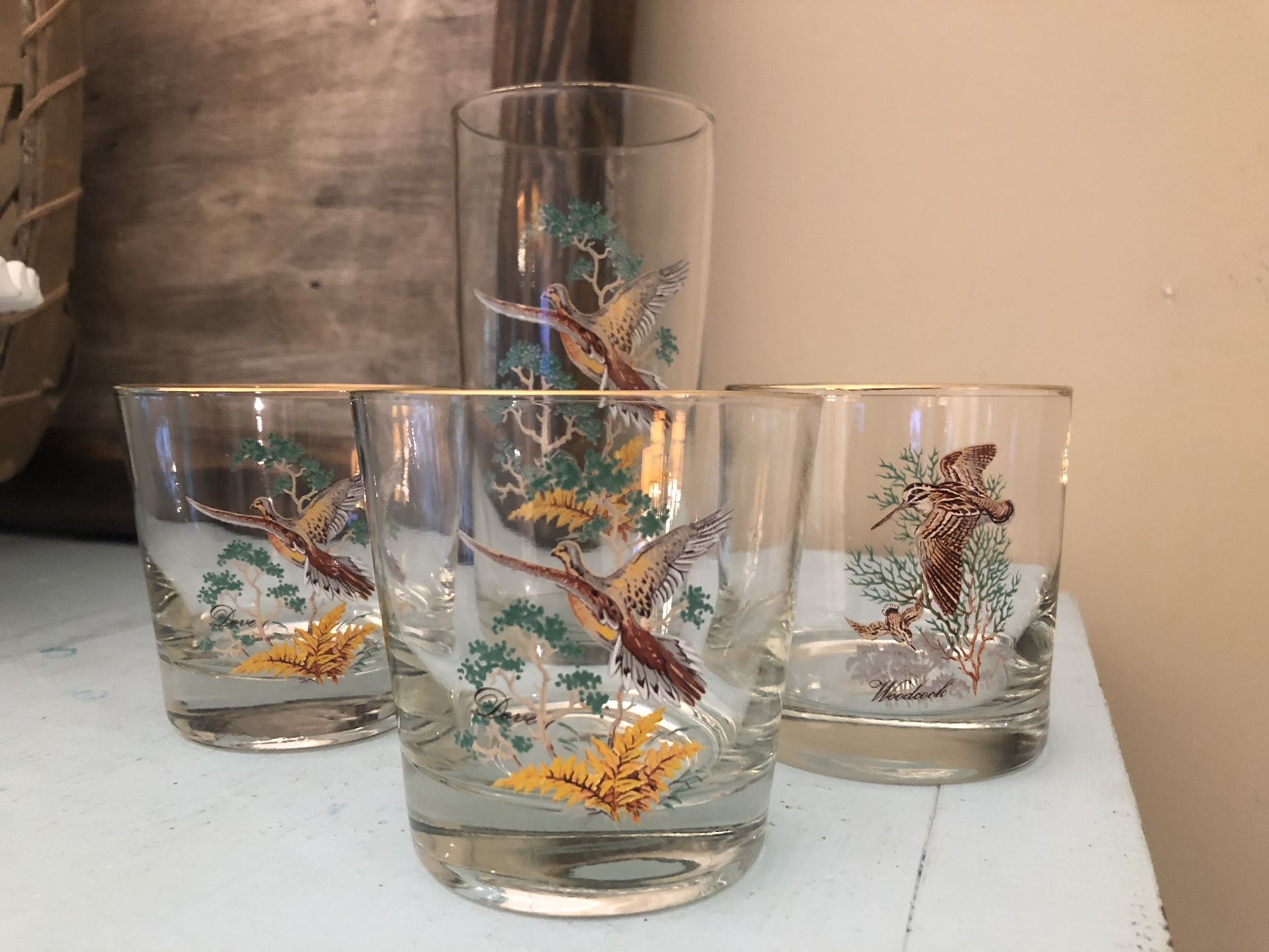 4 Vintage Tumblers