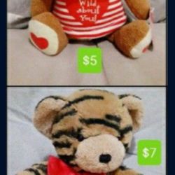 Brand NEW stuffed animals - Teddy Bear & Cute Monkey (Valentine's Day Gifts 💝)