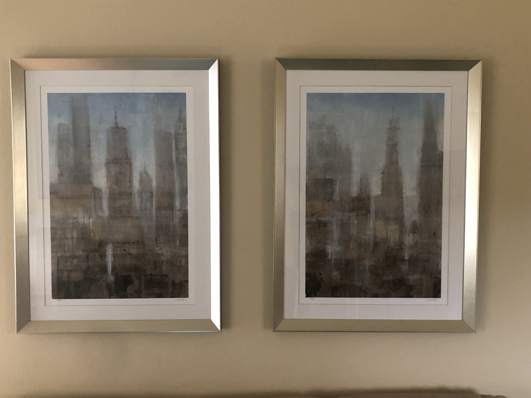 2 Beautifully Framed O’Toole Limited City Scape Prints