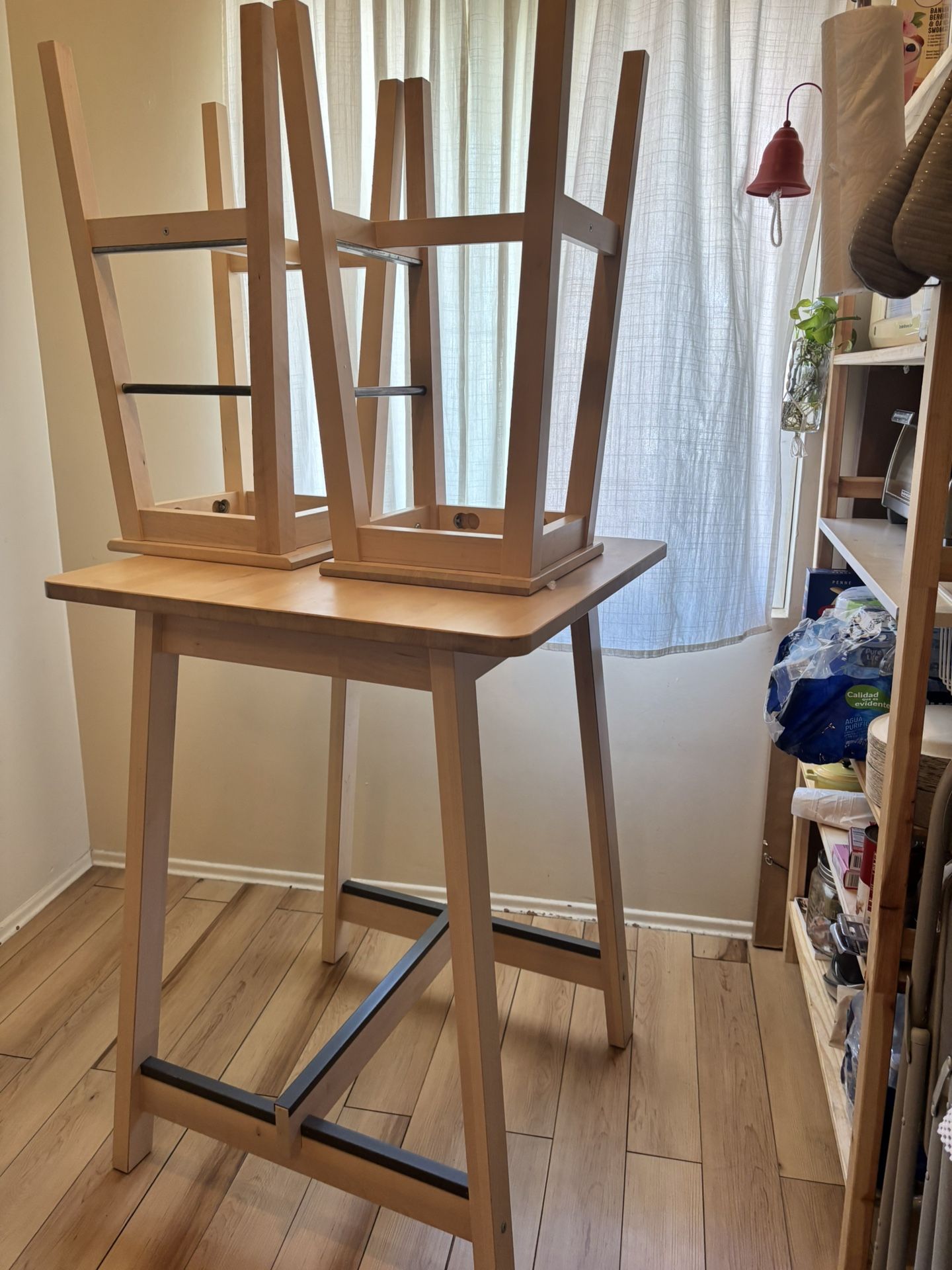 IKEA Table And 2 Tall Stools