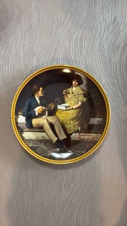 Norman Rockwell Pondering On The Porch