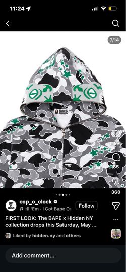 Hidden x bape collab