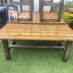 4 Indoor/Outdoor Farmhouse Style  Dining Tables - $800 each