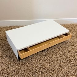 IKEA Elloven Monitor Stand Riser with Bamboo Drawer (Retail $30)