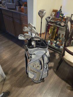 GOLF CLUBS WITH BAG (GREAT SET FOR BEGINNERS)