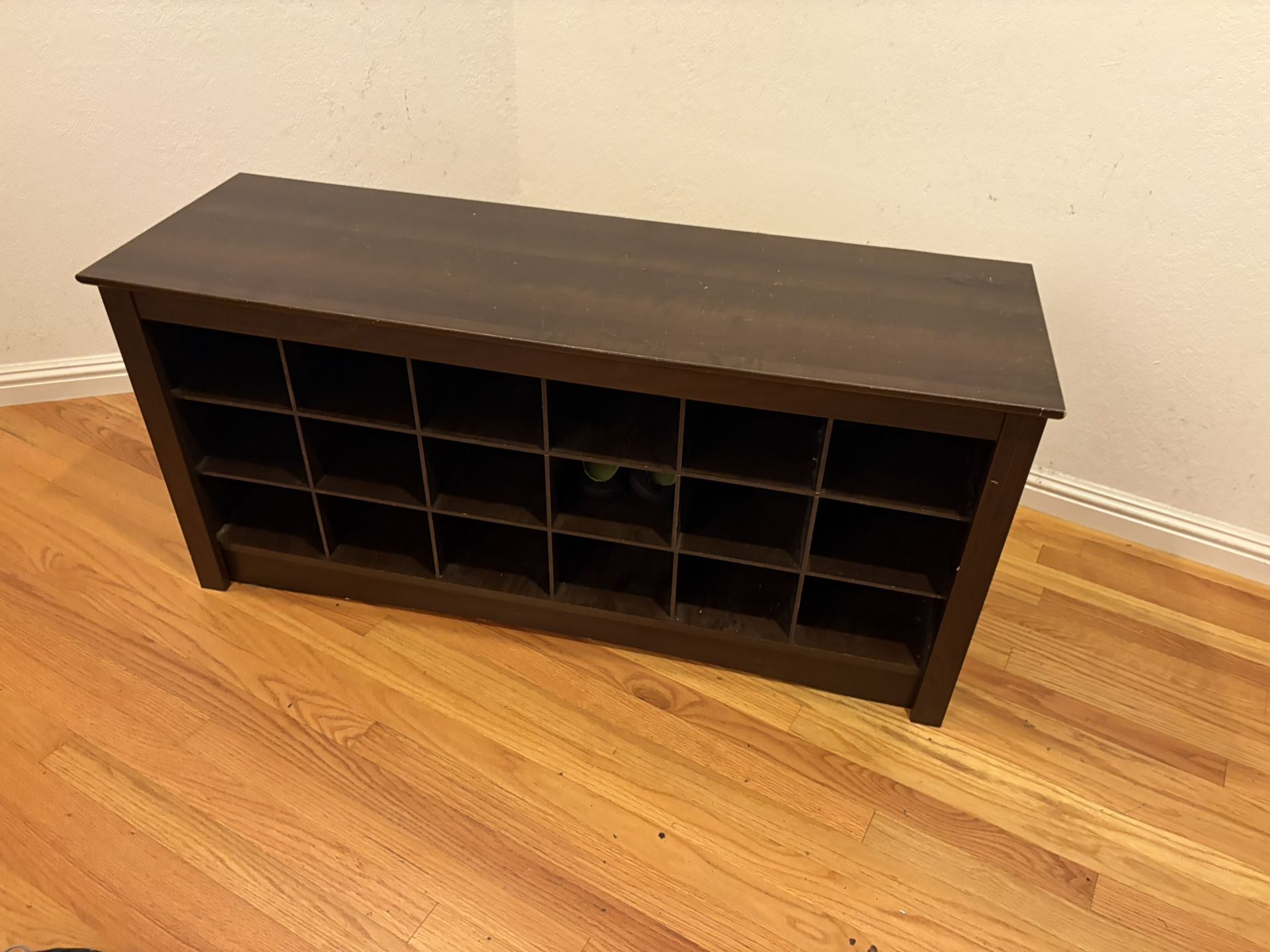 Free: Brown Wood Shoe Rack