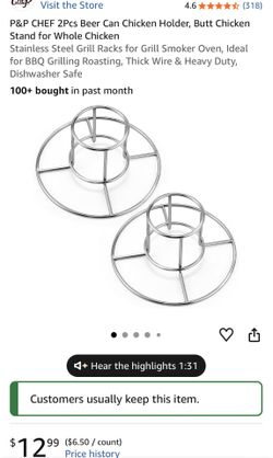 Beer Can Chicken Holder, Butt Chicken Stand for Whole Chicken