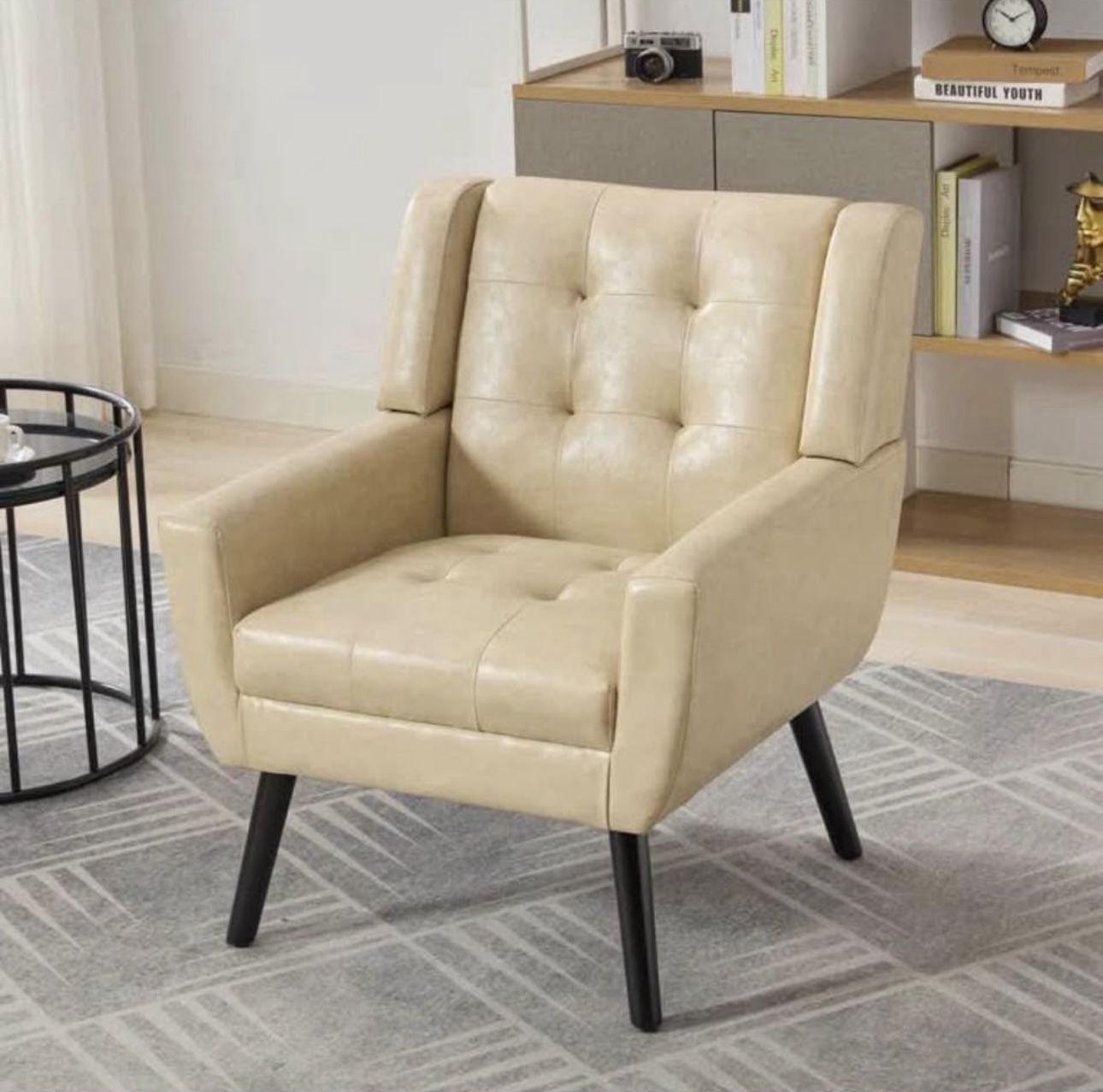 Armchair Upholstered Wide Back - BRAND NEW