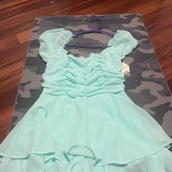 teal altard state dress, size medium 