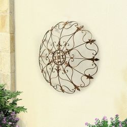 Sunjoy Gold Fleur-De-Lis Wall Décor