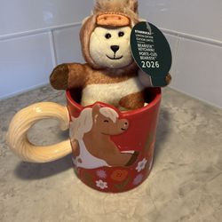 Starbucks Year Of The Horse Bearista Keychain 🧸🐴