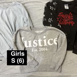 Youth Girls S (6) Sweatshirts 3x$7