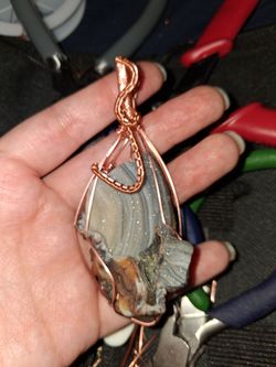 Zeusite crystal pendant  handmade