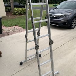Folding Ladder - Tri-star model 11.3-11 - 5’7” step, 11’3” straight - multi use.