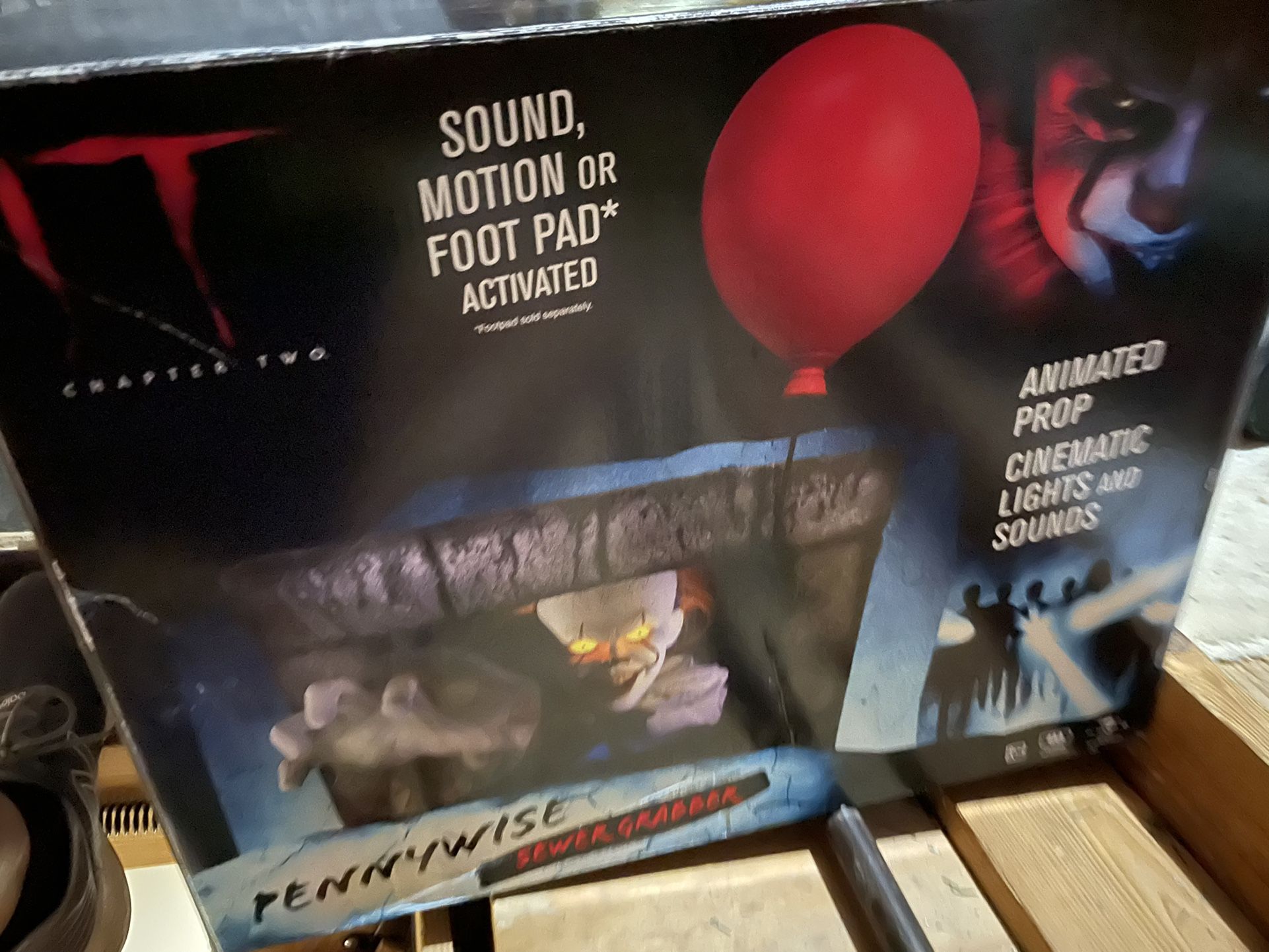 IT Chapter 2 Pennywise Sewer Grabber animated prop with cinematic lights and sounds.