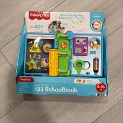 Fisher-Price Laugh & Learn 123 Schoolbook Electronic Learning Toy for Infants & Toddlers