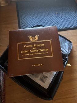Vintage Golden Replicas of United States Stamps – 22KT Gold Surface Collector Album