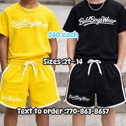 BoldBoyzWear sets