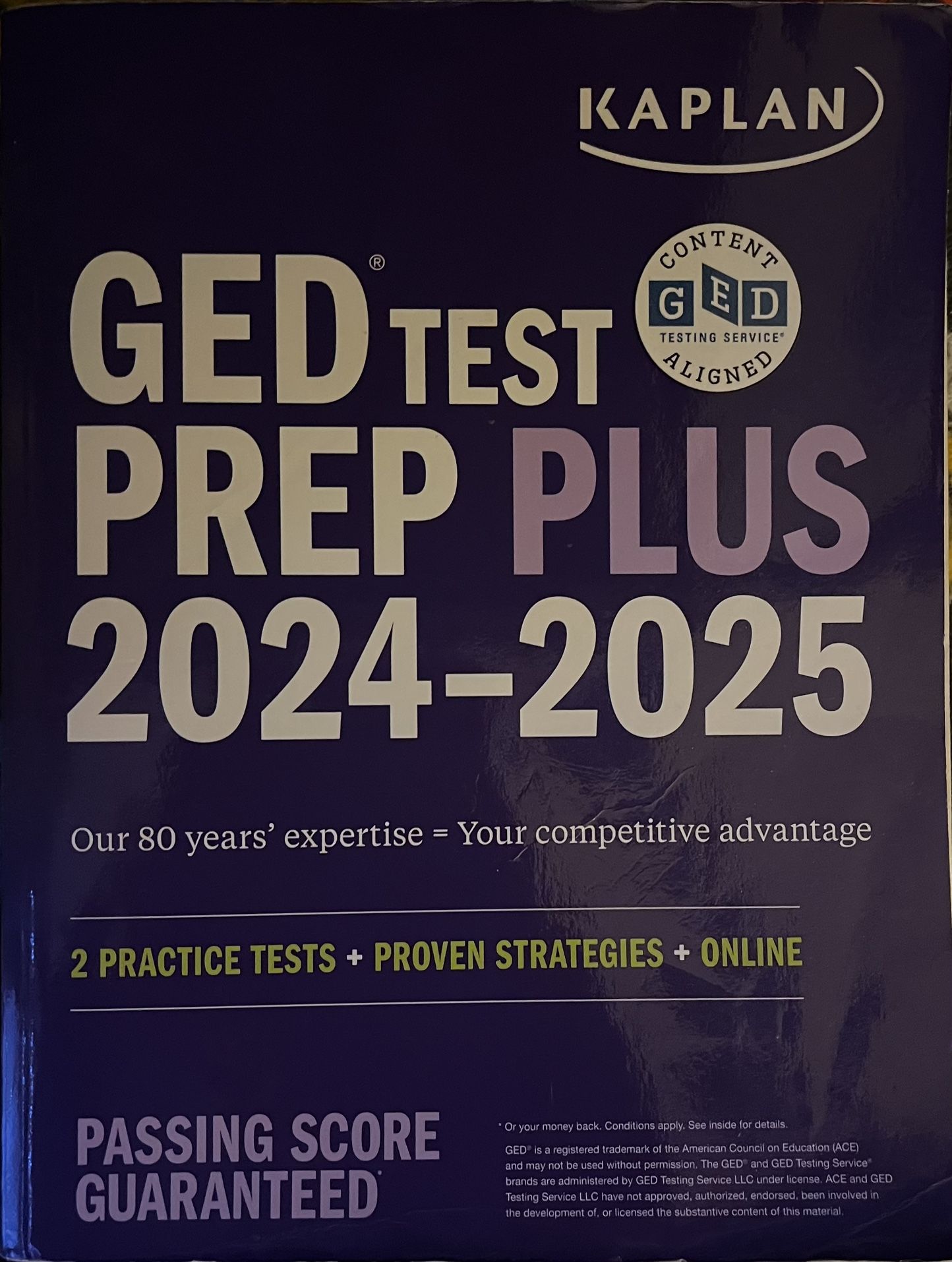 Kaplan GED Test Prep Book (2024-2025)