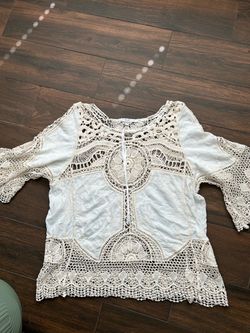 Bohemian style crochet lace top