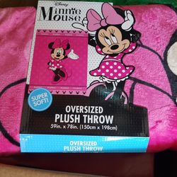 Minnie Mouse Plush Blanket $20