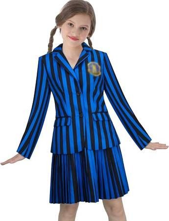 Like New SZ XS/S Girl Girls Halloween Costume Uniform Academy School Suits Kids Cosplay Outfits Halloween Party Dress