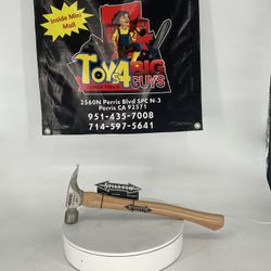 Stiletto 14 Oz. Titanium Smooth Face Hammer with 18 in. Curved Hickory Handle