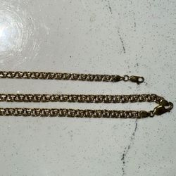 Chino Link Necklace & Bracelet 