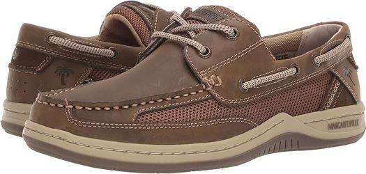New Margaritaville Mens Padded Tongue and Collar 2-Eye Lace Up Lace Up Boat shoe