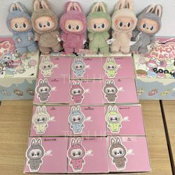 Labubu Exciting Macaron Vinyl Face Series Plush Pendant Blind Box V1 (Confirmed) - THE MONSTERS POP MART 