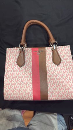 Pink and brown MK purse