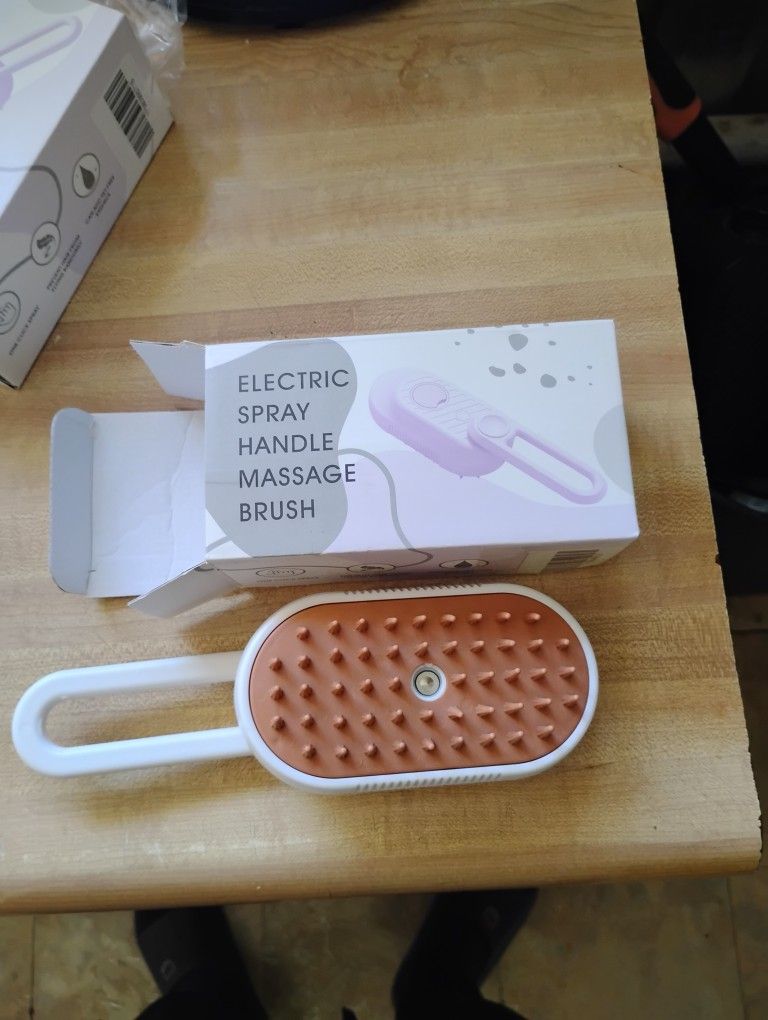 Cat steam brush Dog steam brush Electric Spray Brush DE shedding brush